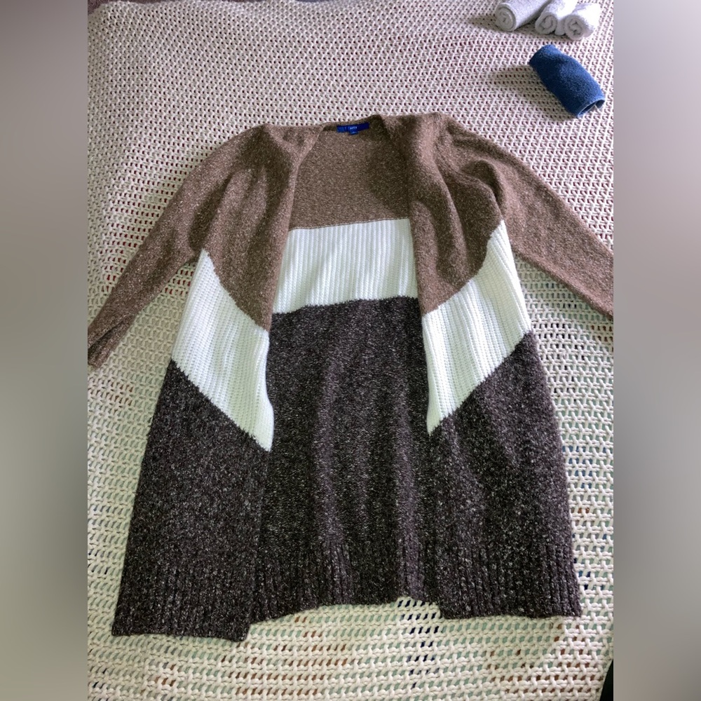 apt. 9 long open cardigan